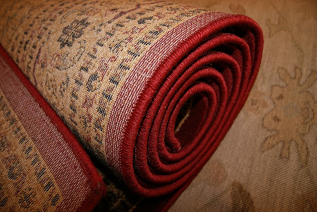 srulovaný koberec